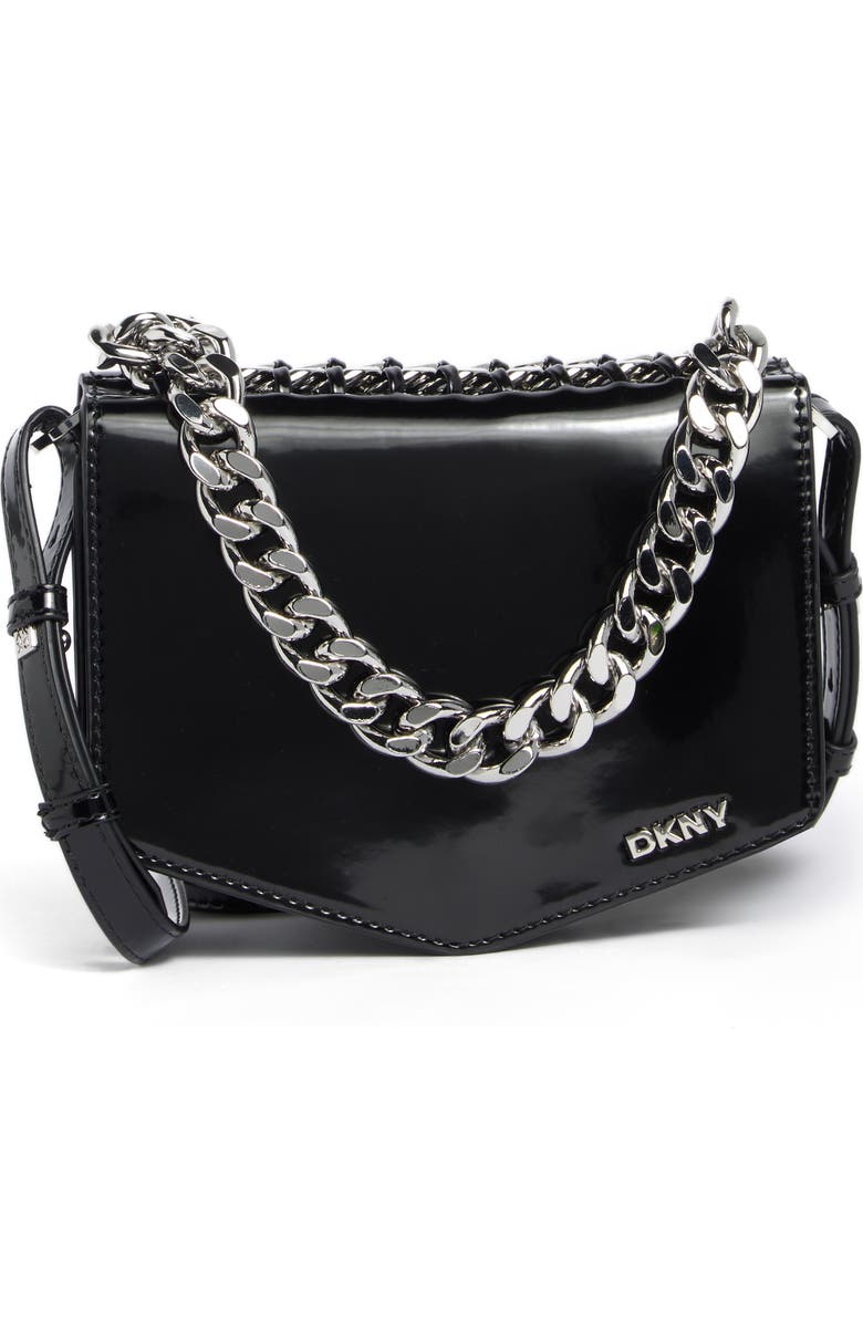 DKNY Riona Crossbody Bag, Main, color, Black/ Silver