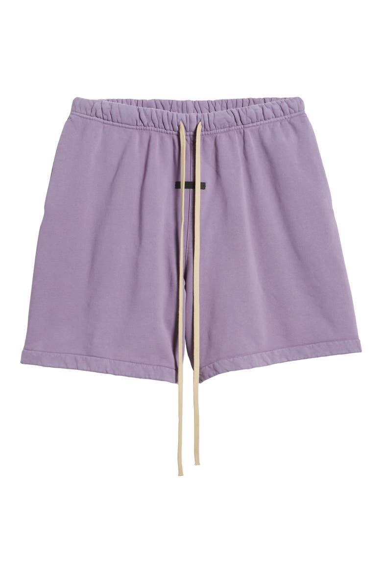 Gender Inclusive Heavy Cotton Fleece Soccer Shorts, Alternate, color, LAVENDER