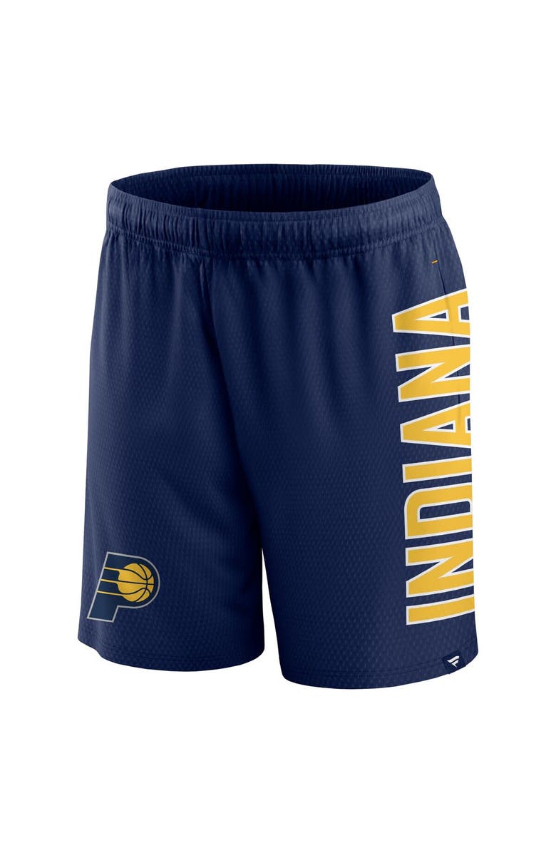 FANATICS Men's Fanatics Branded Navy Indiana Pacers Post Up Mesh Shorts, Alternate, color, 