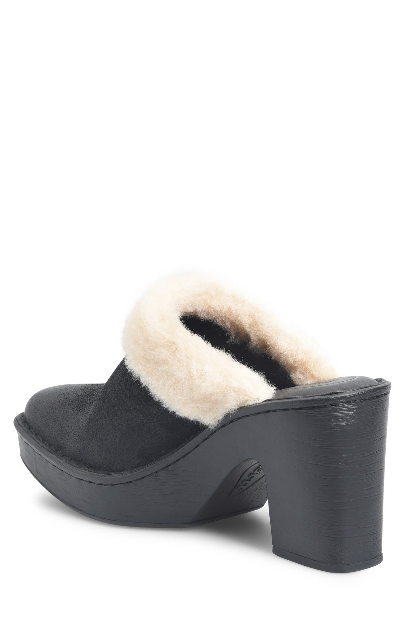 Børn Hope Genuine Shearling Trim Clog, Alternate, color, 