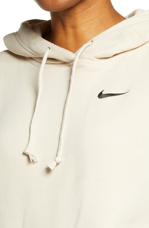 Nike Oversize Fleece Hoodie In White