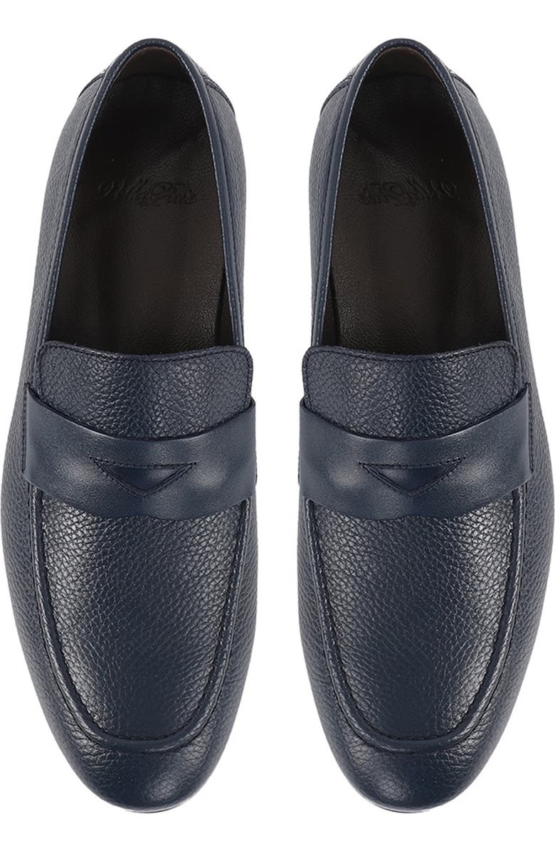 VELLAPAIS Amaretto Penny Loafer, Alternate, color, Navy Blue