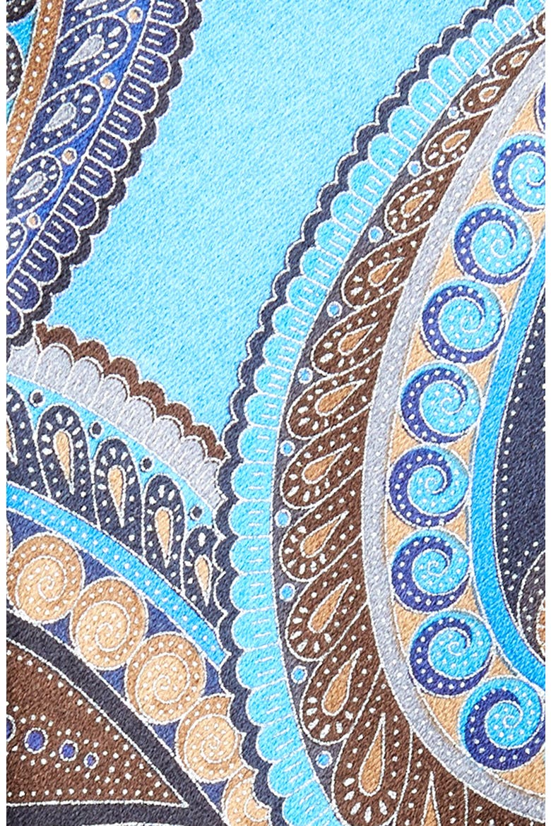 Paisley Silk Tie, Alternate, color, BLUE