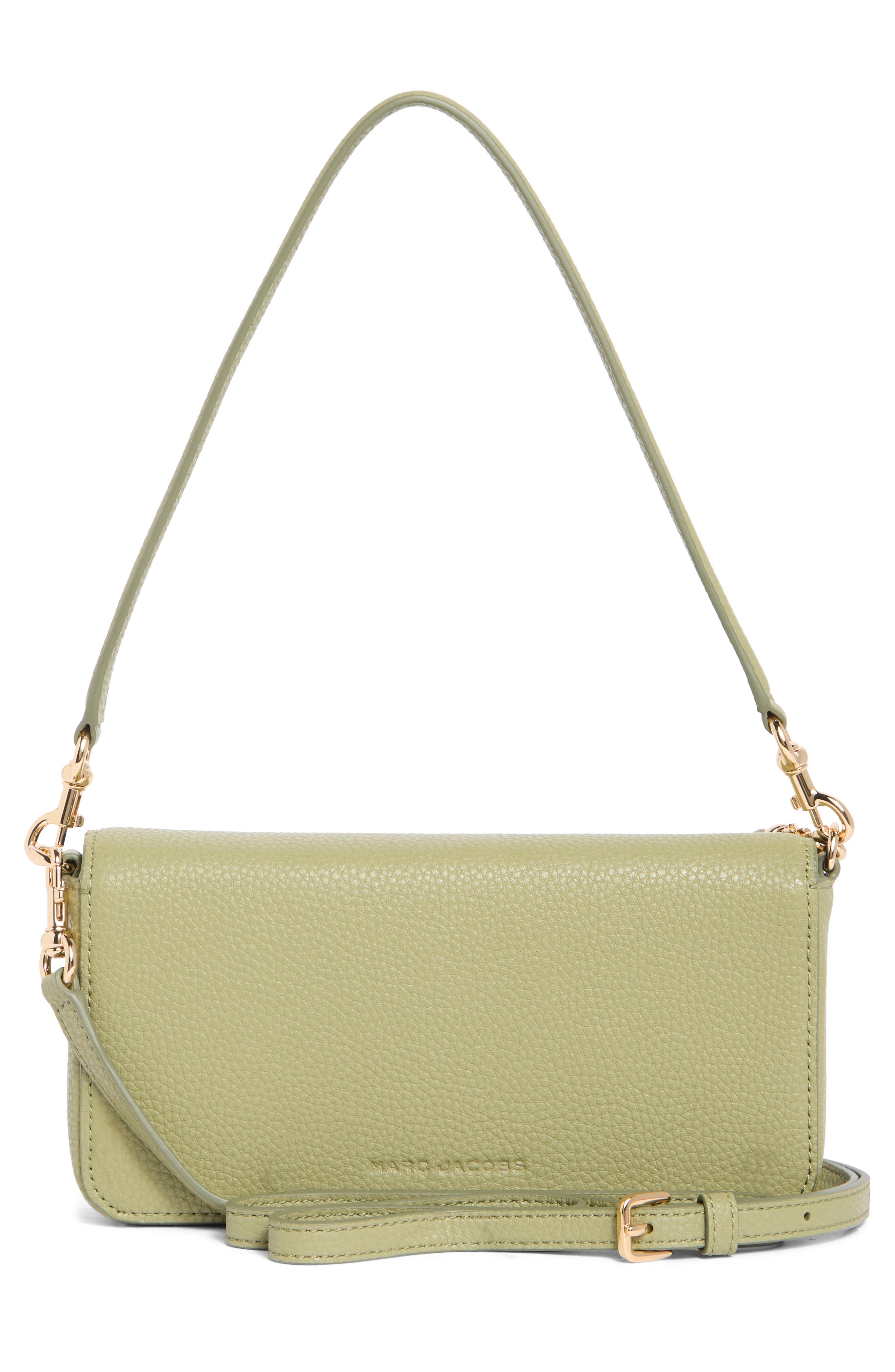 The Mini Leather Crossbody Bag, Alternate, color, REED