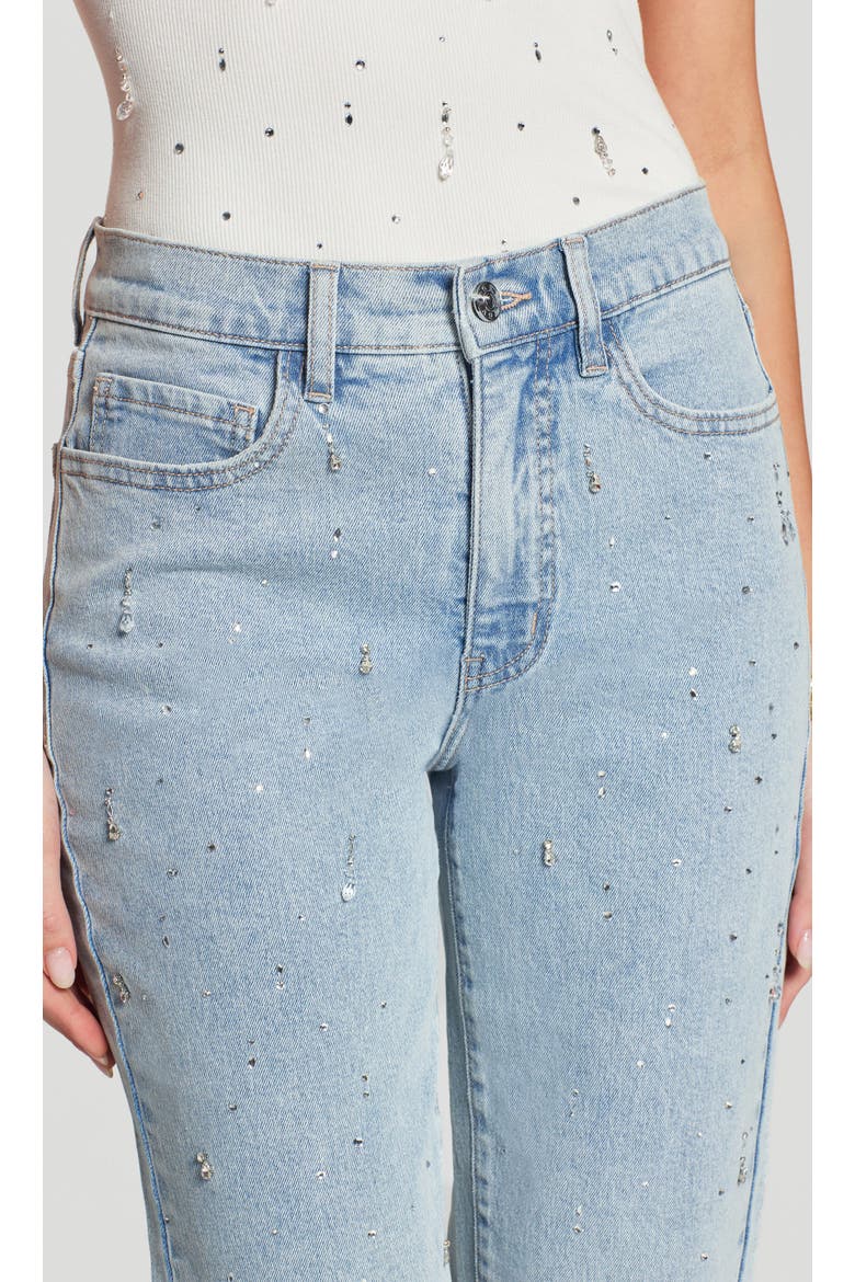 Helena Embellished Jeans, Alternate, color, Light Blue