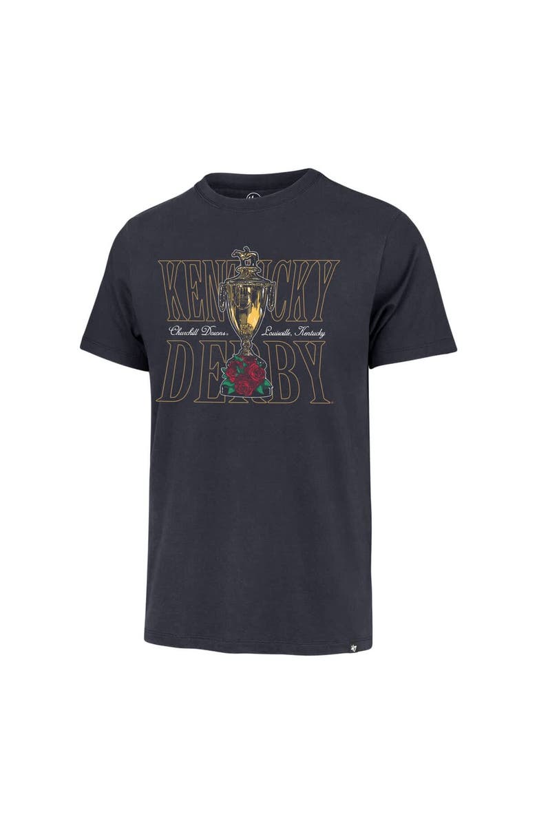 '47 Men's '47  Navy  Kentucky Derby Trophy Franklin T-Shirt, Alternate, color, Navy