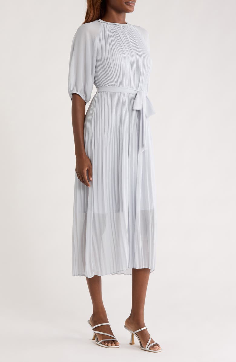 MELLODAY Pleated Long Sleeve Dress, Alternate, color,