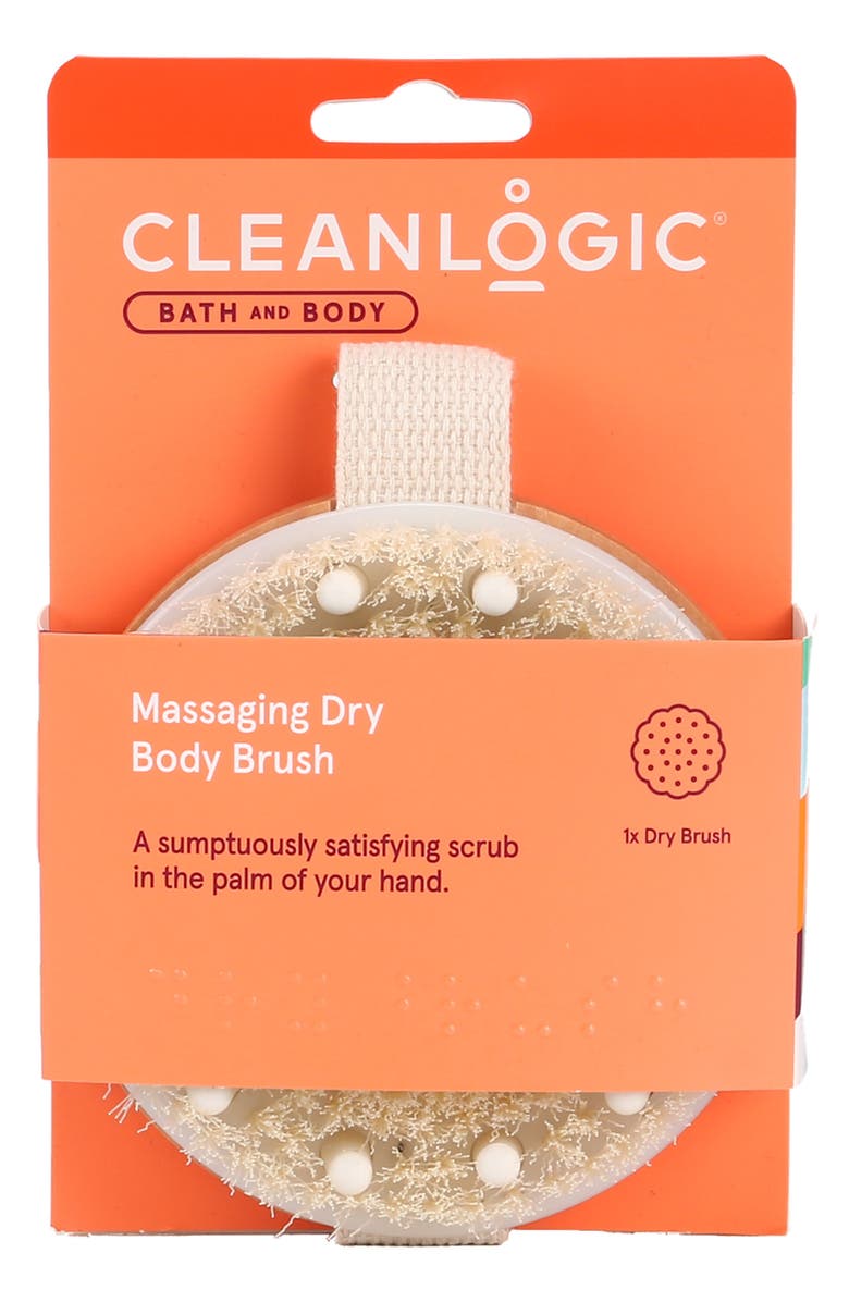 CLEANLOGIC Massaging Dry Body Brush, Alternate, color,