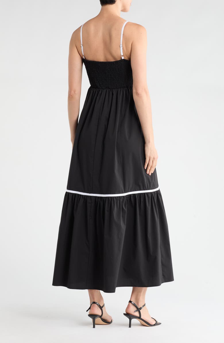 Love By Design Nia Maxi Dress, Alternate, color, Black/ Egret