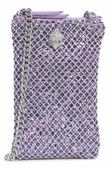 Crystal Lattice Phone Crossbody Bag