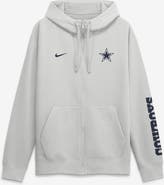 Nike Men's Nike Gray Dallas Cowboys Cool Down Club Full-Zip Hoodie