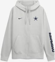 Nike Men's Nike Gray Dallas Cowboys Cool Down Club Full-Zip Hoodie