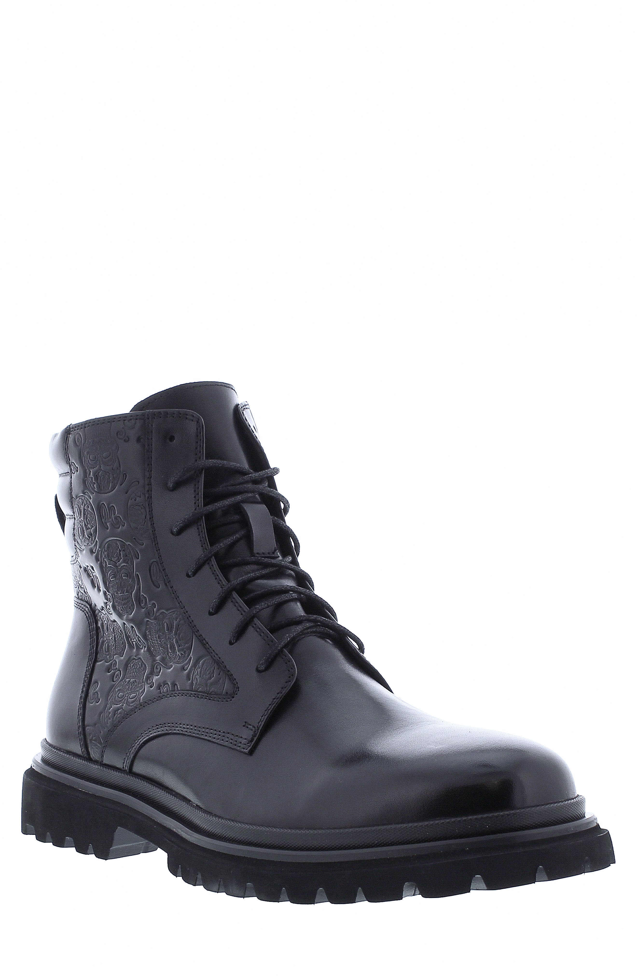 Robert Graham Geneva Lace-Up Combat Boot, Main, color, 