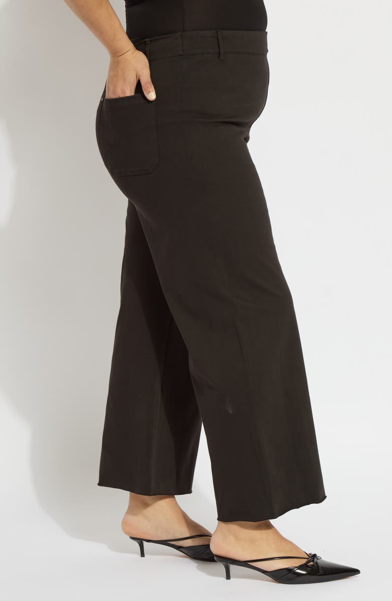 Lysse 'Lyssentials Erin High Waist Wide Leg Pants, Alternate, color, Black