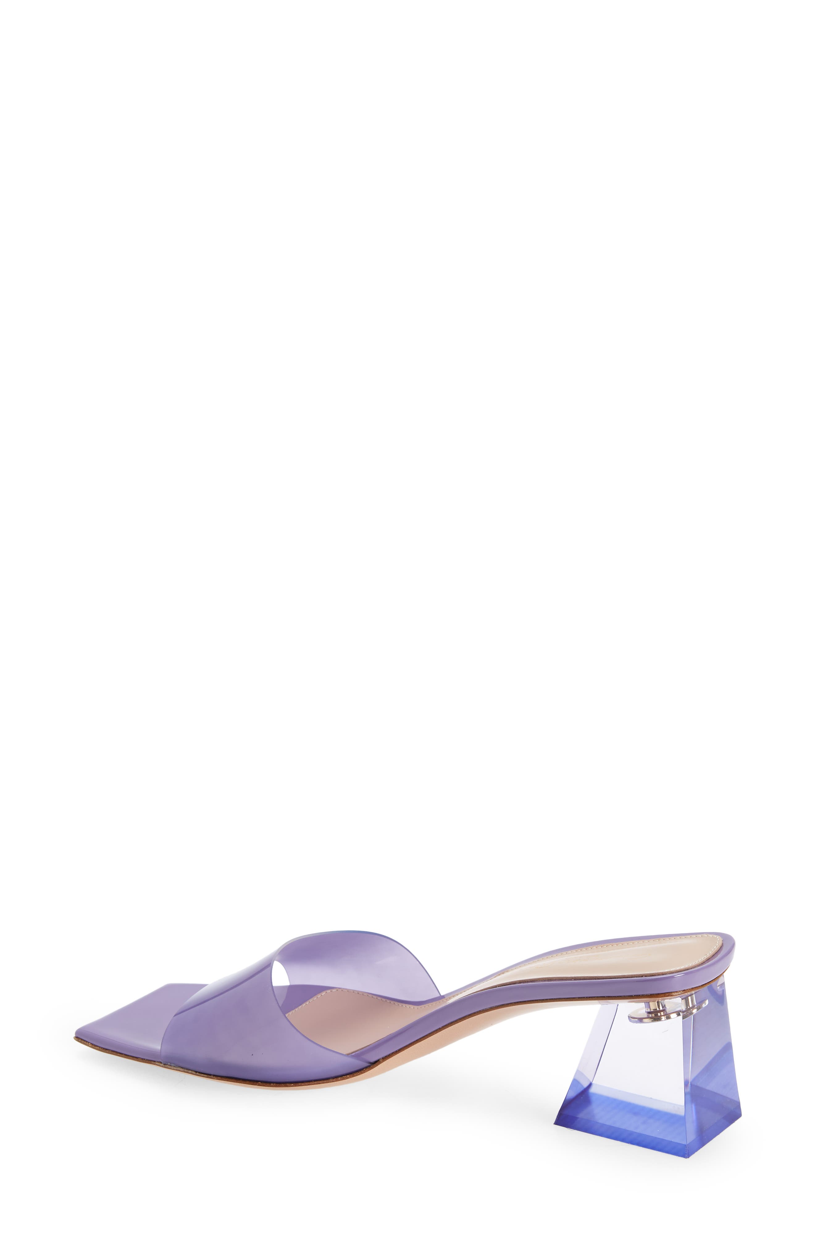 Clear Slide Sandal, Alternate, color, LAVENDER