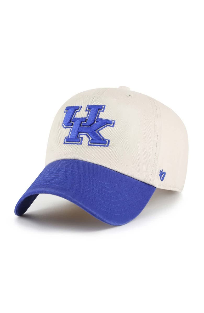 '47 Men's '47 Cream Kentucky Wildcats Grand Stand Clean Up Adjustable Hat, Alternate, color, Cream