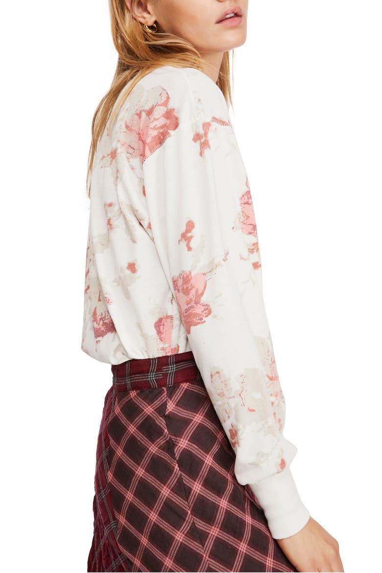 Arielle Print Long Sleeve Tee, Alternate, color, NEUTRAL COMBO