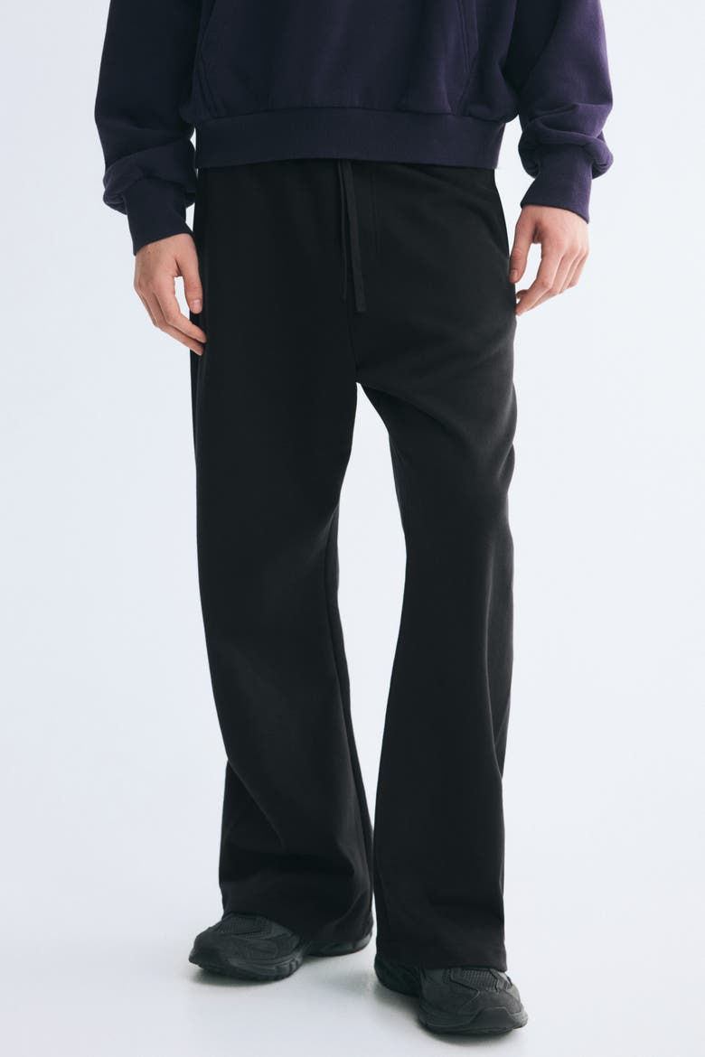 Relaxed-Fit Cotton Sweatpants, Alternate, color, Black