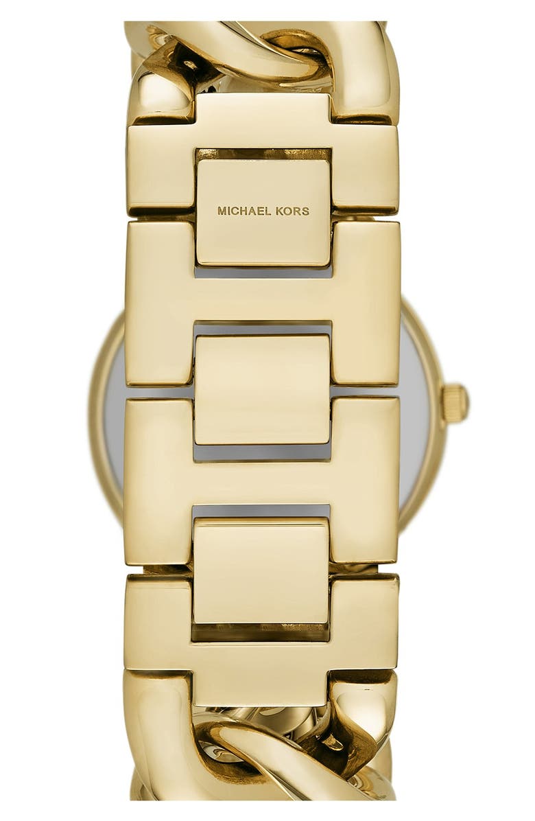 Michael Kors 'Lady Nini' Chain Link Bracelet Watch, 35mm, Alternate, color, 
