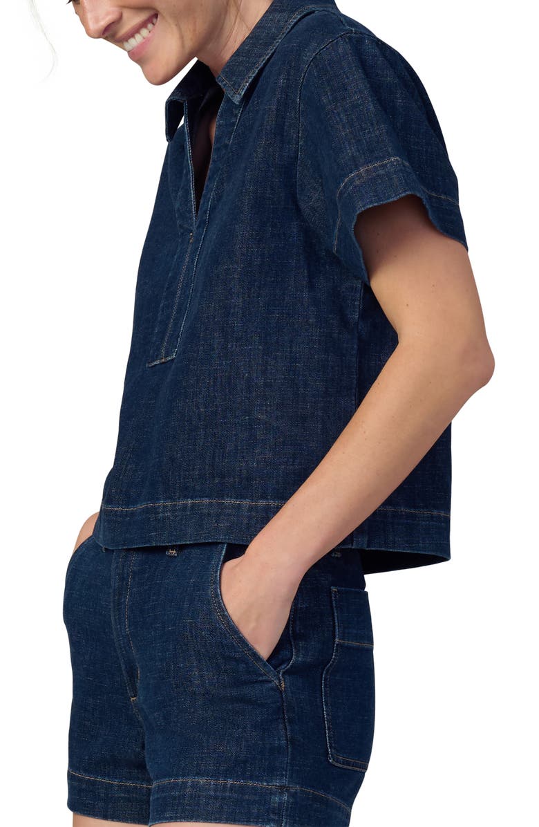 Joe's Lillian Denim Popover Top, Alternate, color, Out Of Control