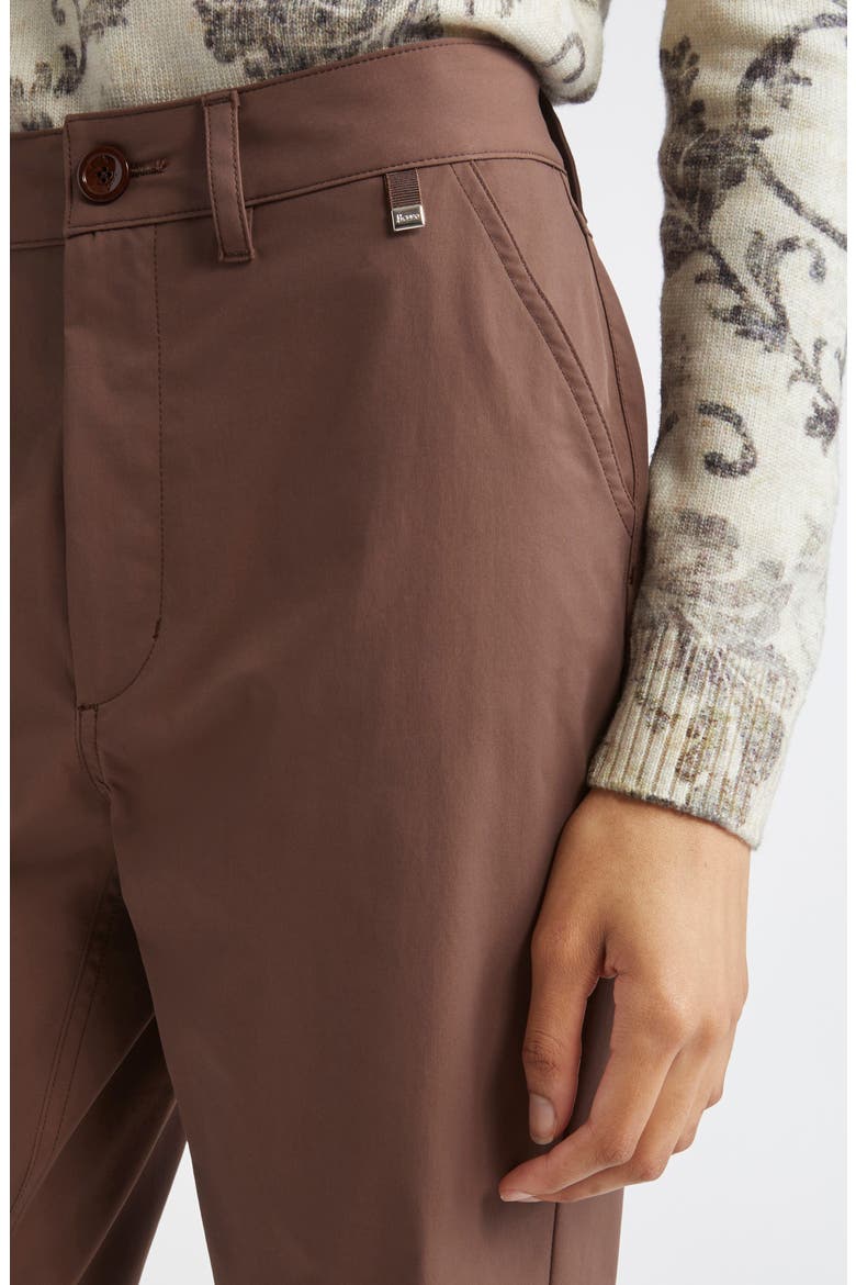 Cotton Feel Five-Pocket Pants, Alternate, color, CHOCOLATE