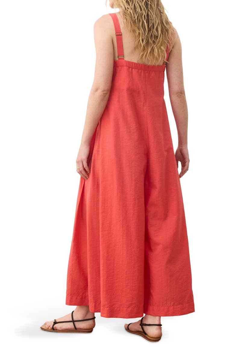 Cari V-Neck Wide Leg Jumpsuit, Alternate, color, HIBISCUS