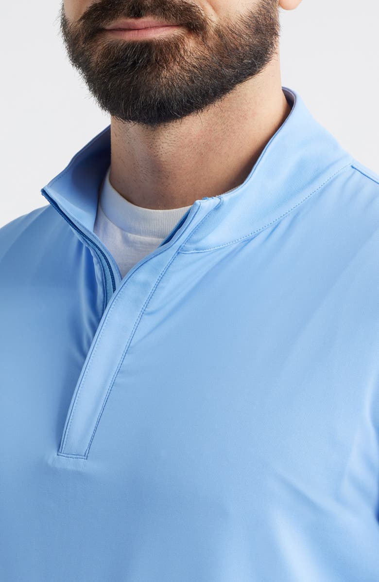Peter Millar Featherweight Performance Quarter Zip, Alternate, color, Bluebird