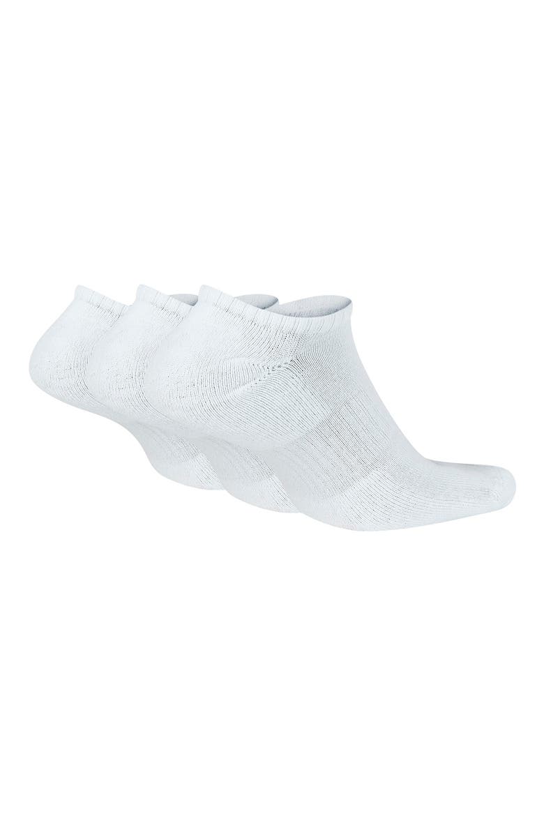 Everyday Cushion Training No-Show Socks - Pack of 3, Alternate, color, 100 WHITE/BLACK