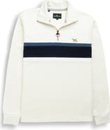 Rodd & Gunn Chesterfield Chest Stripe Quarter Zip Long Sleeve Polo