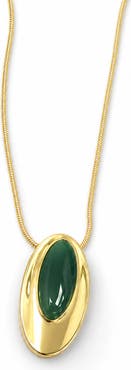ARGENTO VIVO Oval Statement Pendant Necklace
