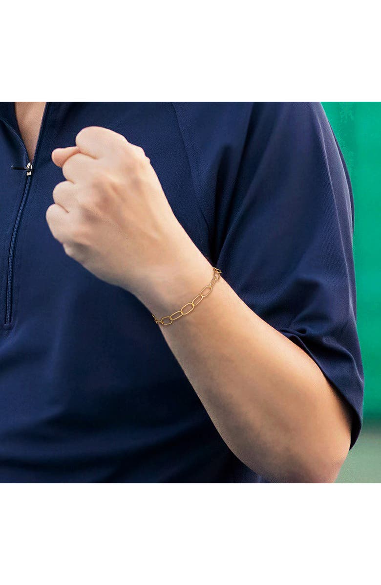 DELMAR Rolo Chain Bracelet, Alternate, color, Yellow