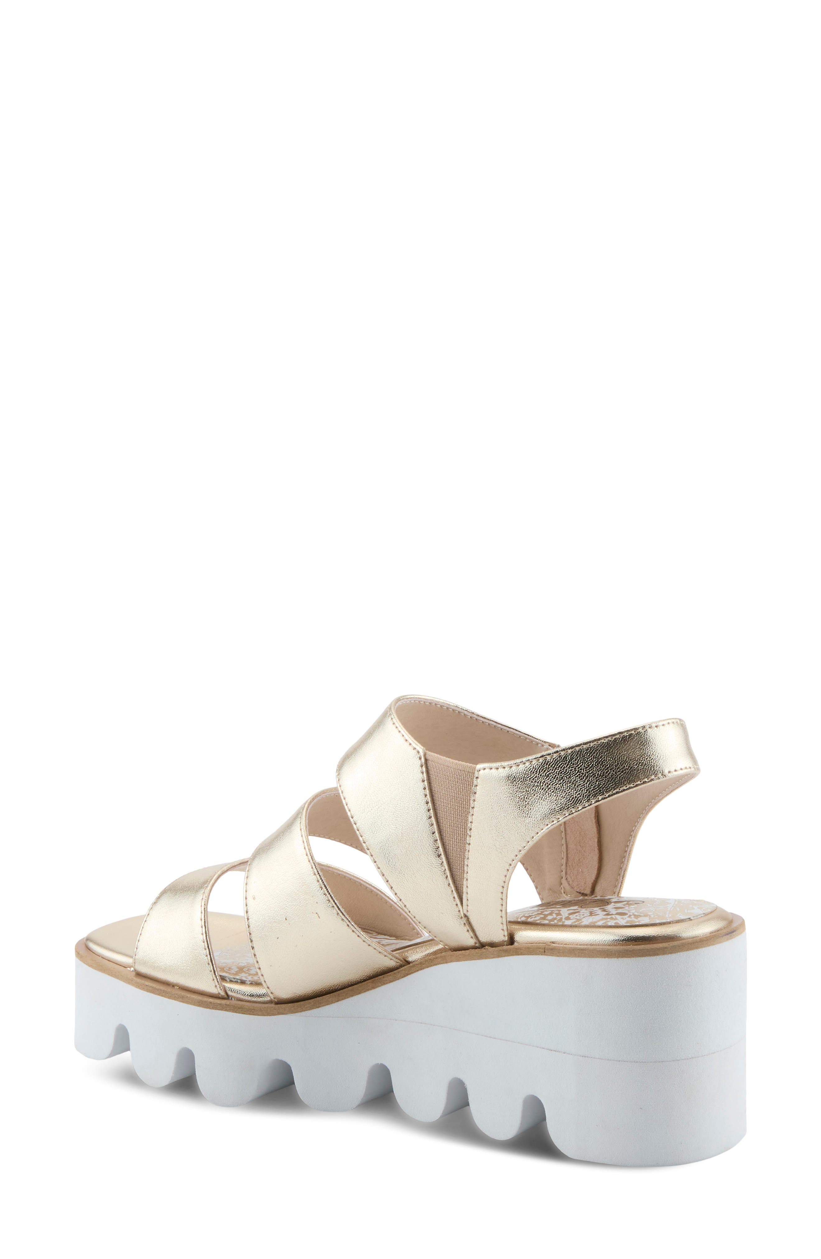 AZURA BY SPRING STEP Corrigate Platform Sandal, Alternate, color, 