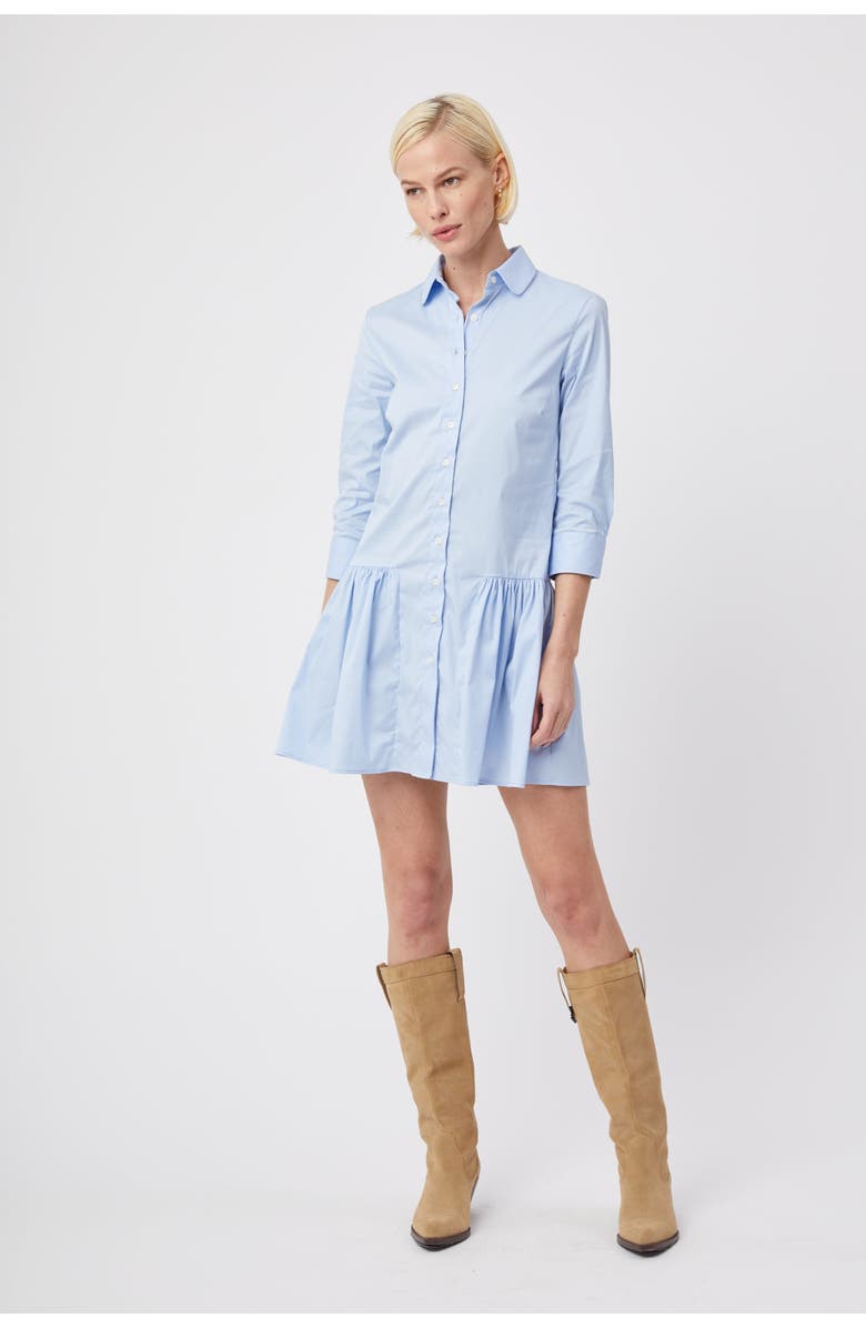 The Shirt by Rochelle Behrens The Drop Waist Shirt Dress, Alternate, color, Blue Dawn