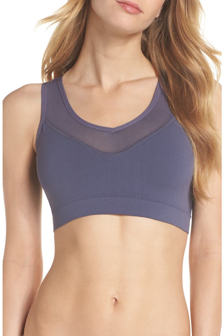 Flight Seamless Sports Bra, Main, color, GREY SLATE