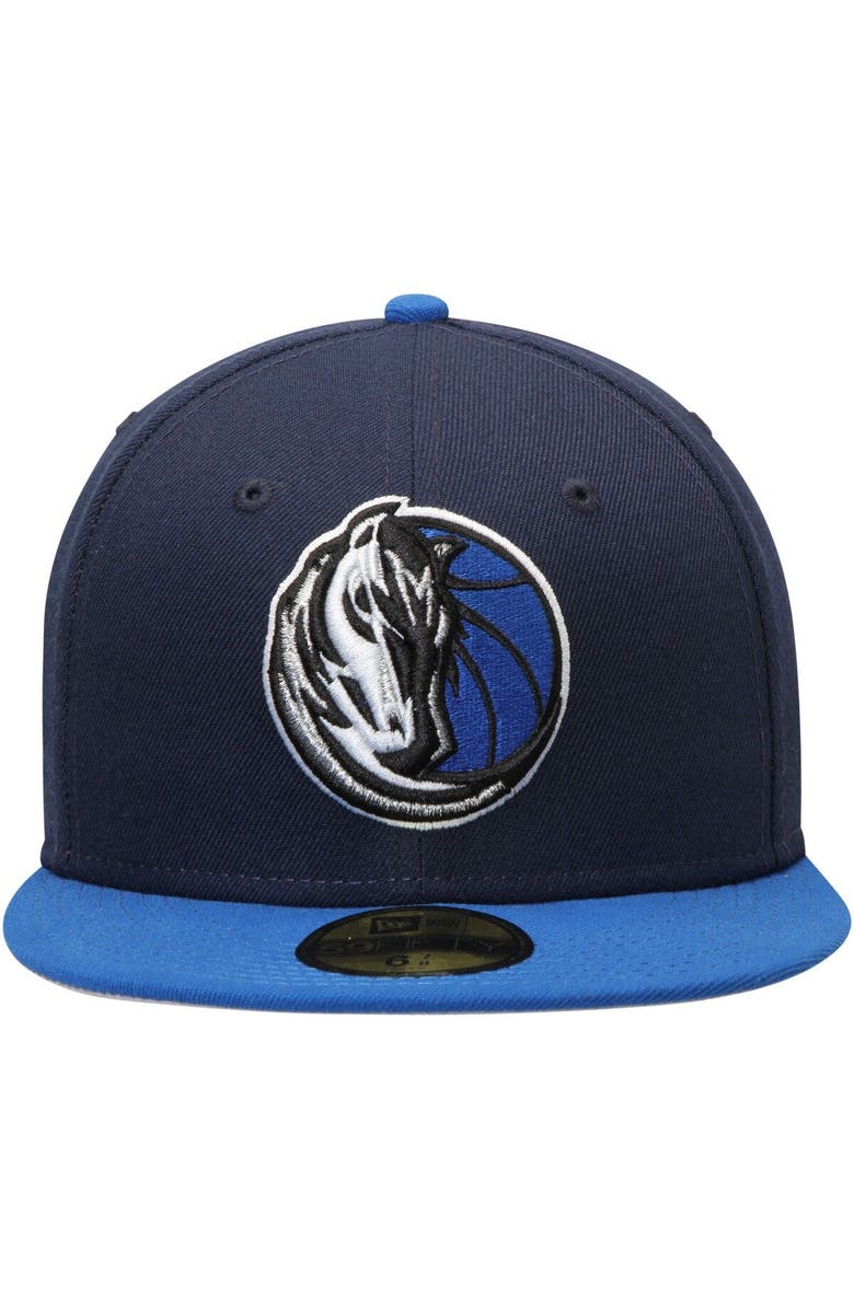 New Era Men's New Era Navy/Blue Dallas Mavericks Official Team Color 2Tone 59FIFTY Fitted Hat, Alternate, color, Navy