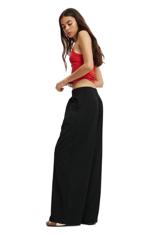 Cotton On Izzy Pleated Suiting Pant In Black