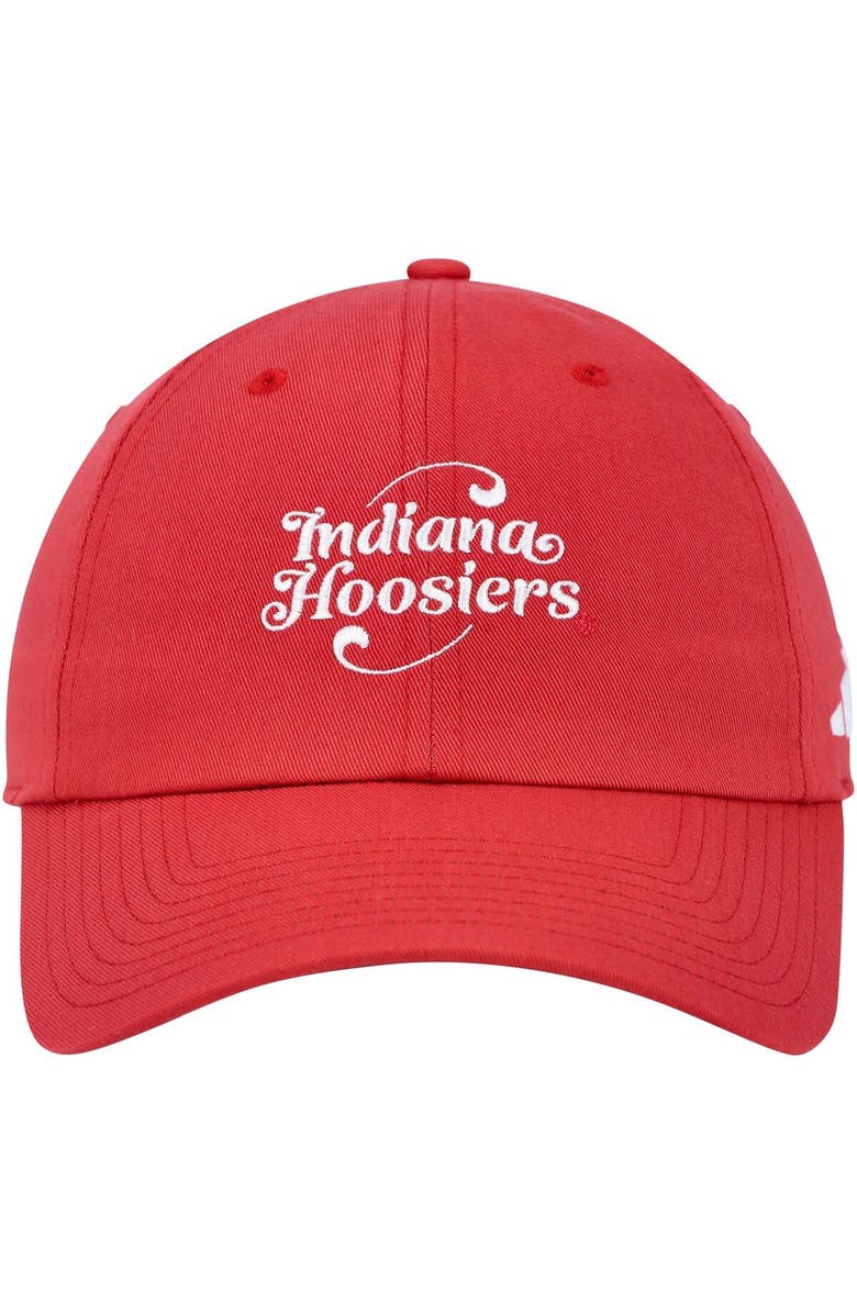 adidas Men's adidas Crimson Indiana Hoosiers Slouch Adjustable Hat, Alternate, color, Crimson
