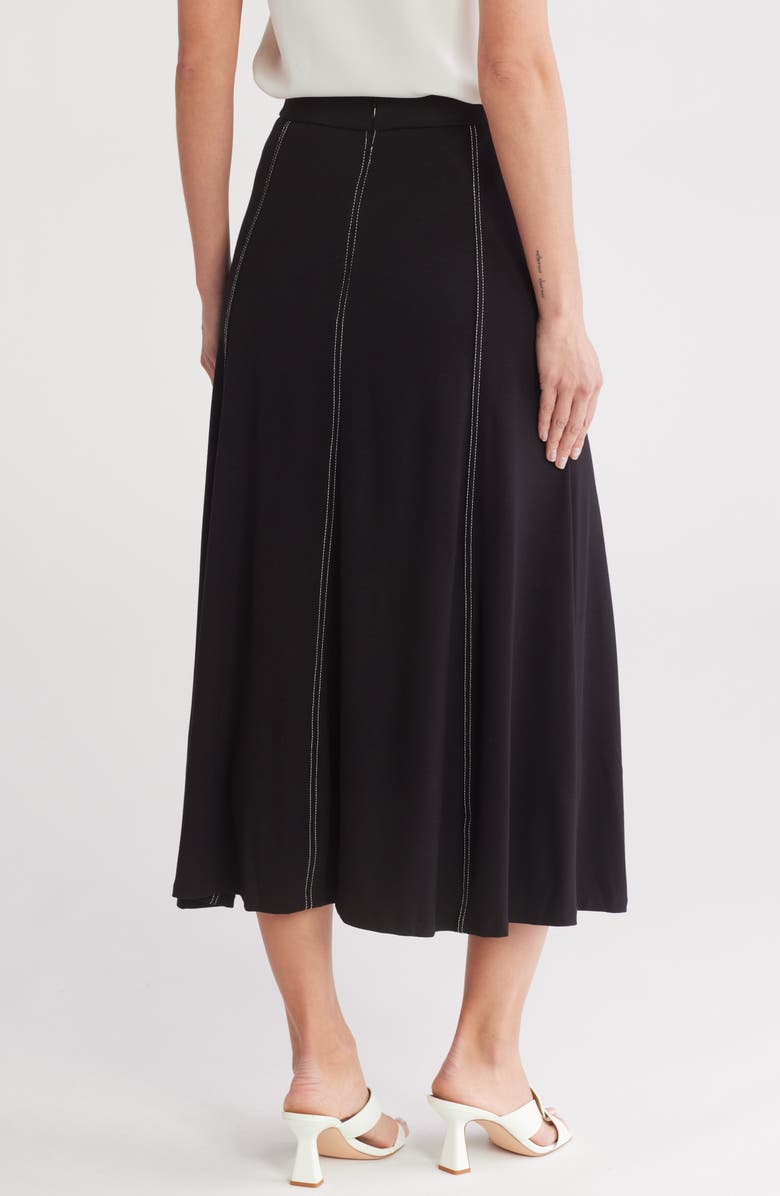 Halogen<sup>®</sup> Paneled Midi Skirt, Alternate, color, Rich Black