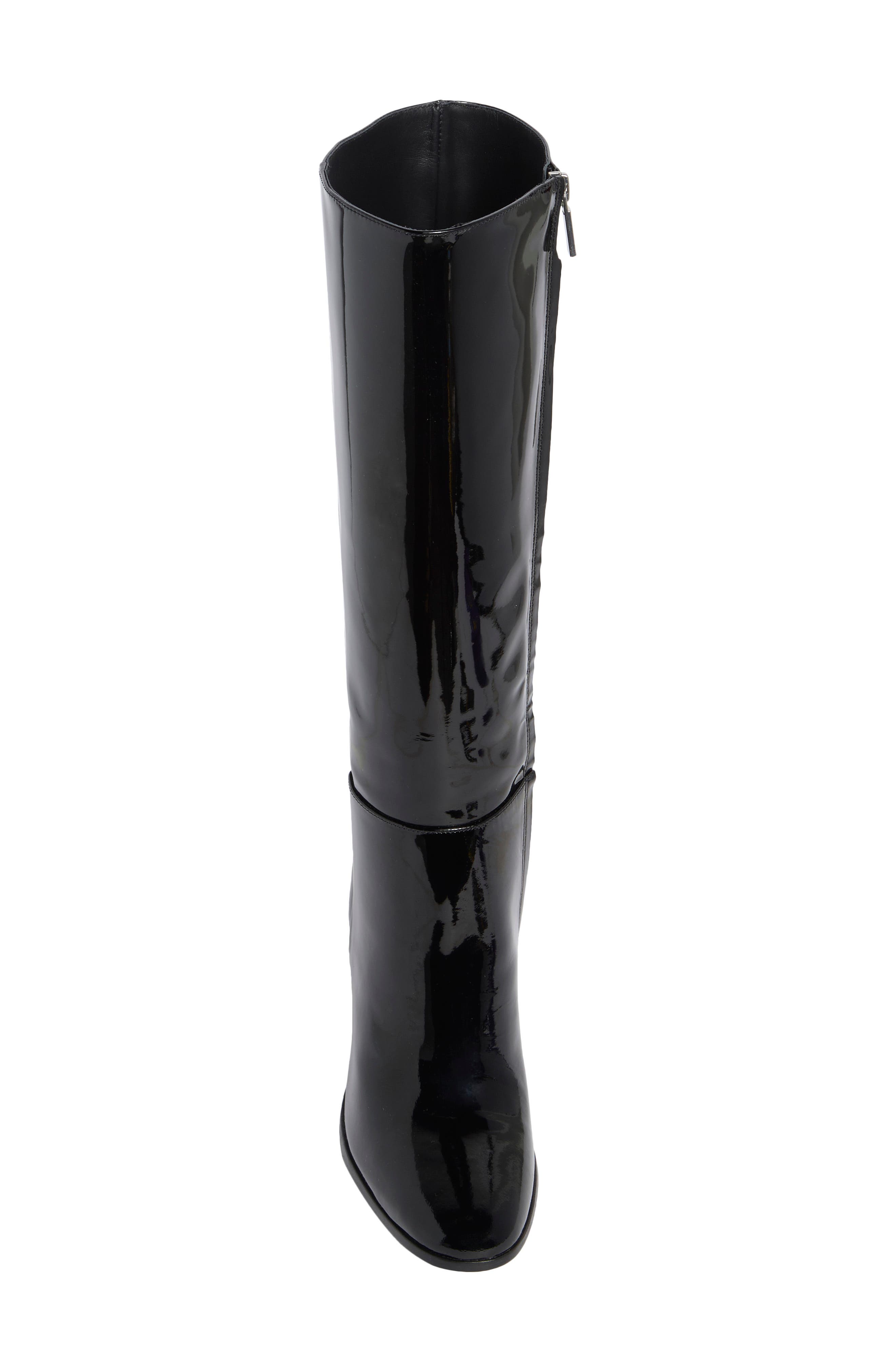 Aurelie Knee High Boot, Alternate, color, BLACK PATENT