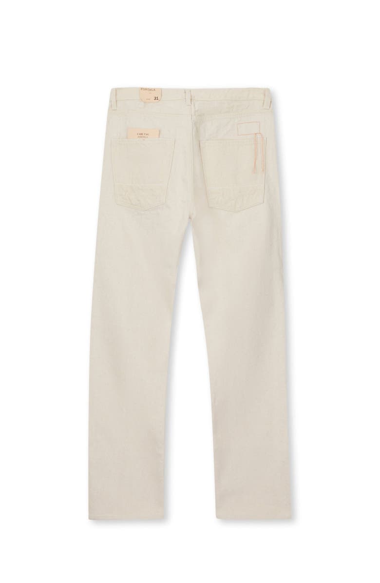 Fortela 933 Barney Japan Selvedge 5-Pocket Loose Fit Ecrù Denim, Alternate, color, Off White