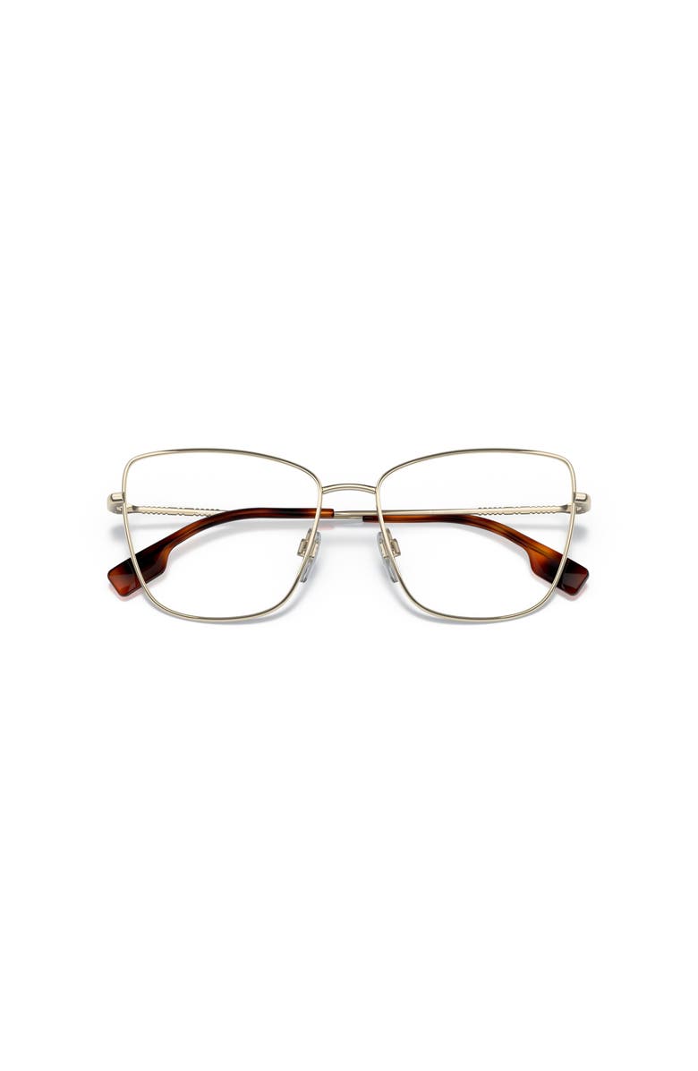 Burberry 55mm Cat Eye optical glasses, Alternate, color, Gold