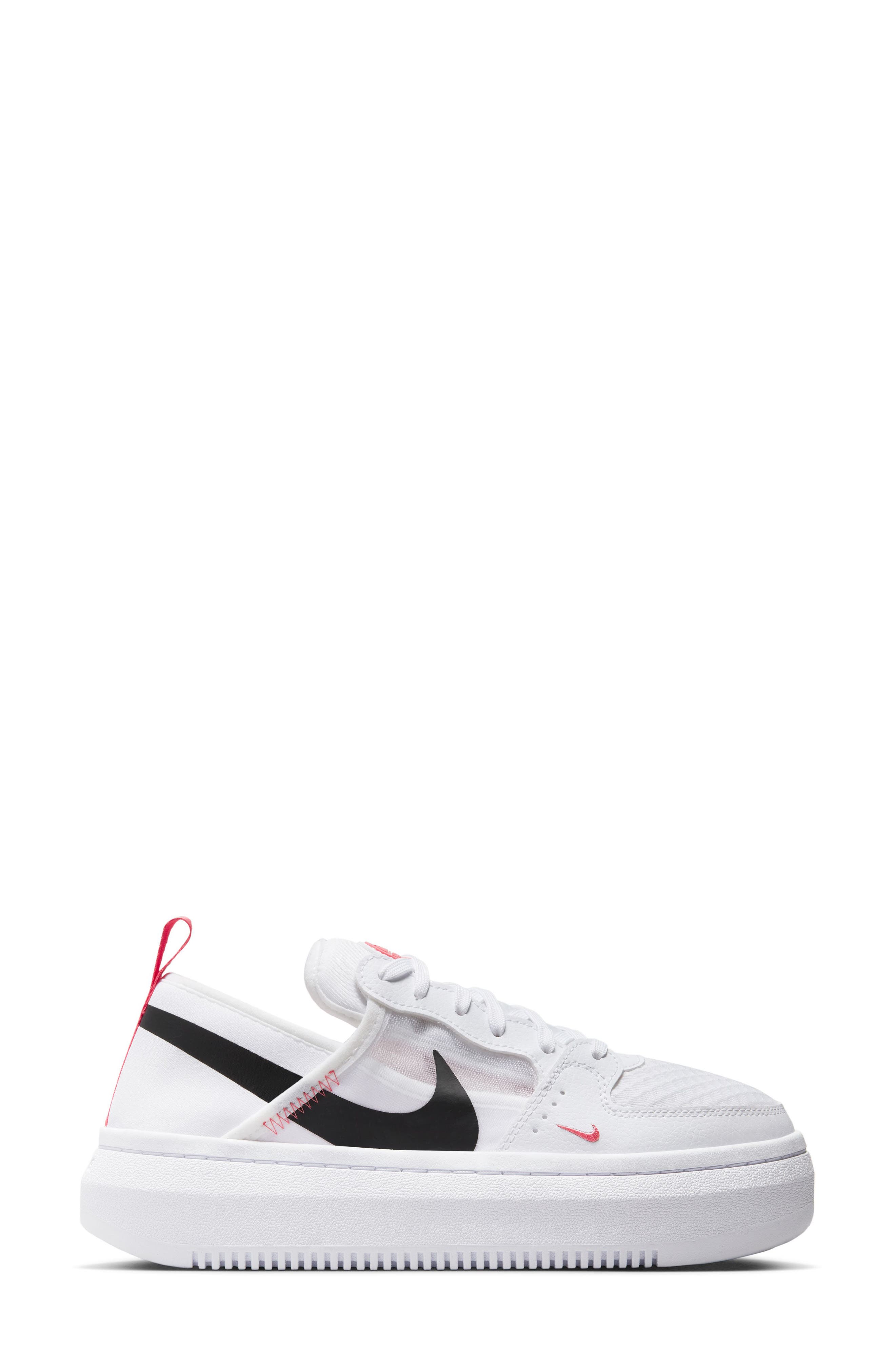 Court Vision Alta Sneaker, Alternate, color, WHITE/ SEA CORAL/ BLACK