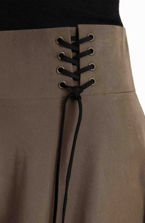 Santorelli Aster Full Midi Skirt In Black