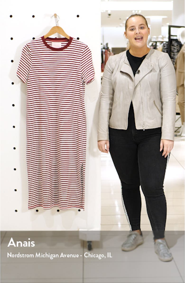 Stripe Midi T-Shirt Dress, sales video thumbnail