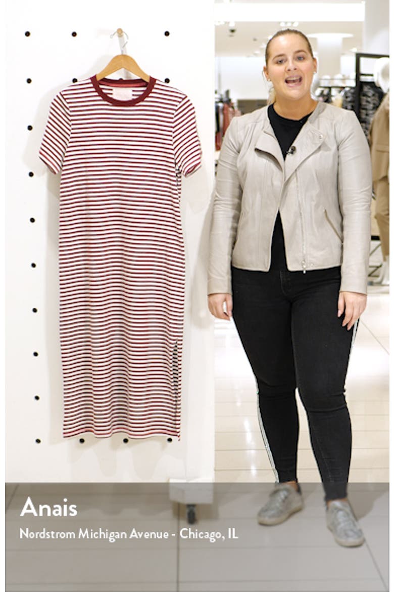 Stripe Midi T-Shirt Dress video