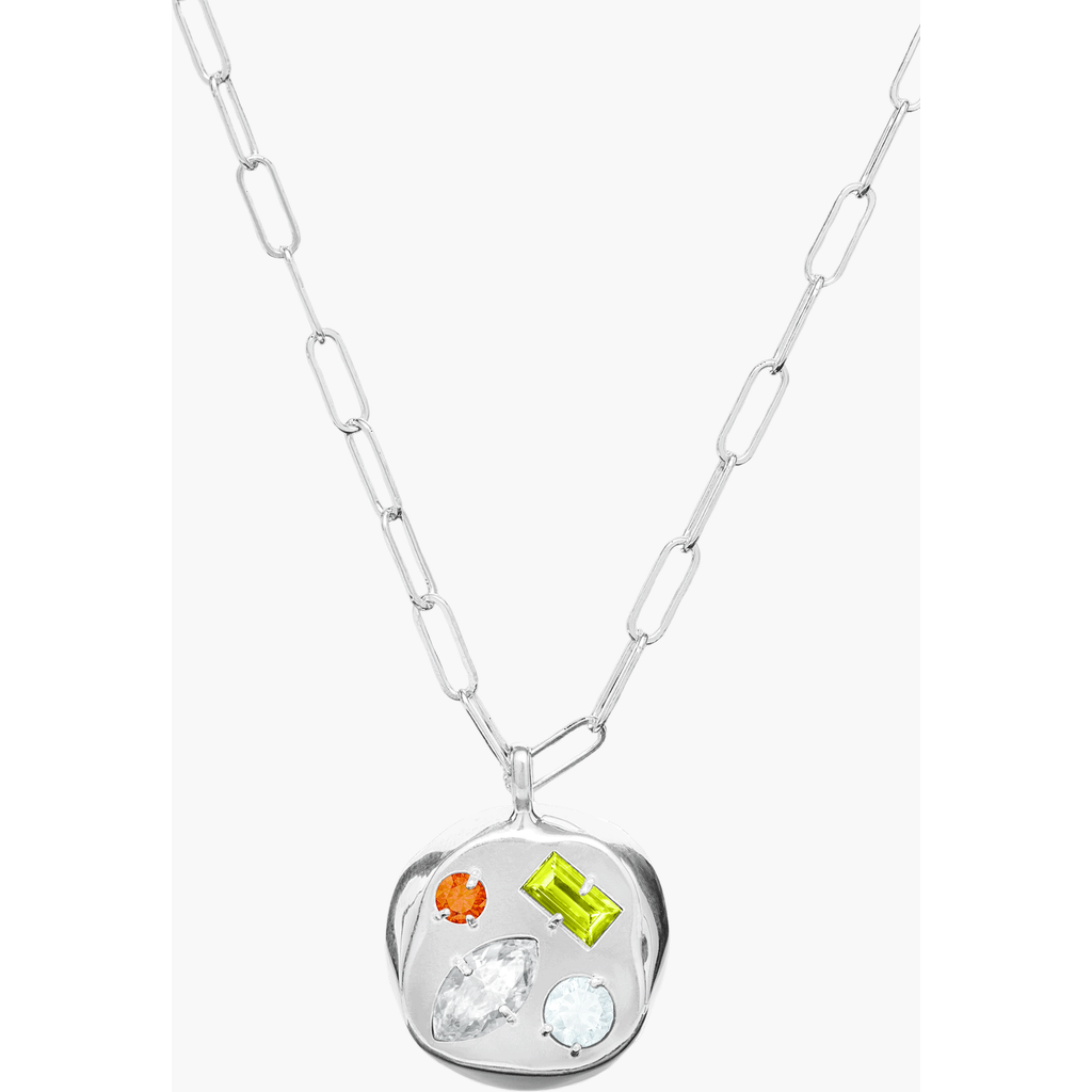 Birthdate Co. The April Birthdate Silver Pendant In April 20th - Silver