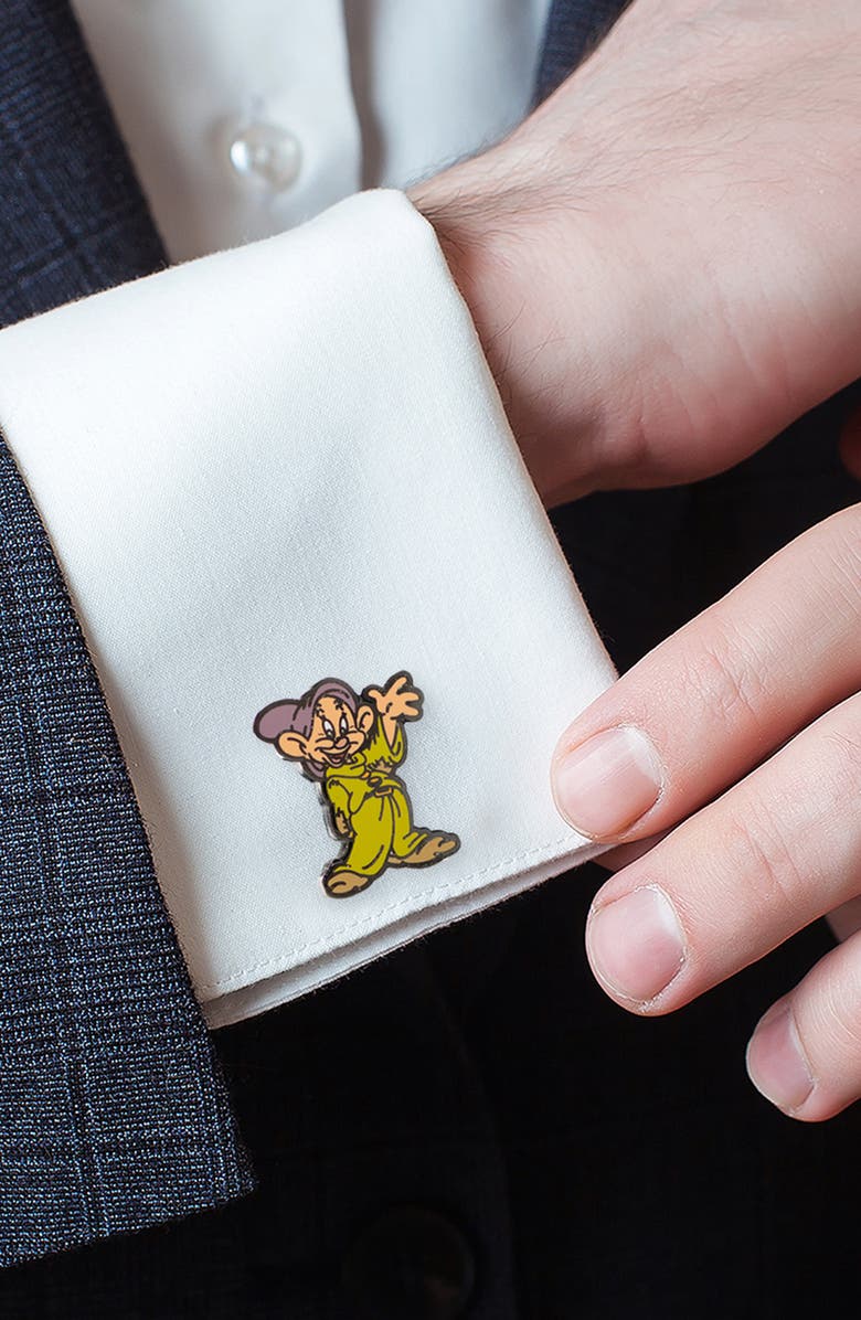 Cufflinks, Inc. Dopey & Doc Mismatched Cuff Links, Alternate, color, Red