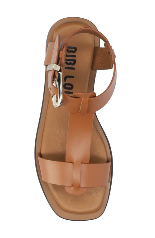Bibi Lou Ankle Strap Sandal In Brown