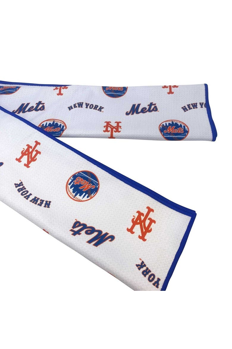New York Mets Aqua-Lock Caddy Golf Towel, Alternate, color, White