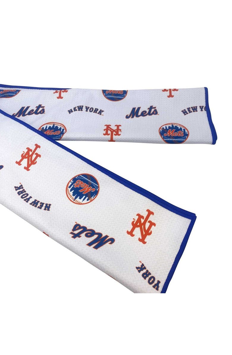 PRG AMERICAS New York Mets Aqua-Lock Caddy Golf Towel, Alternate, color,